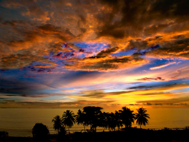 FIERY SUNSET