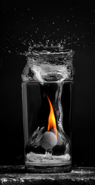 fire on the water
