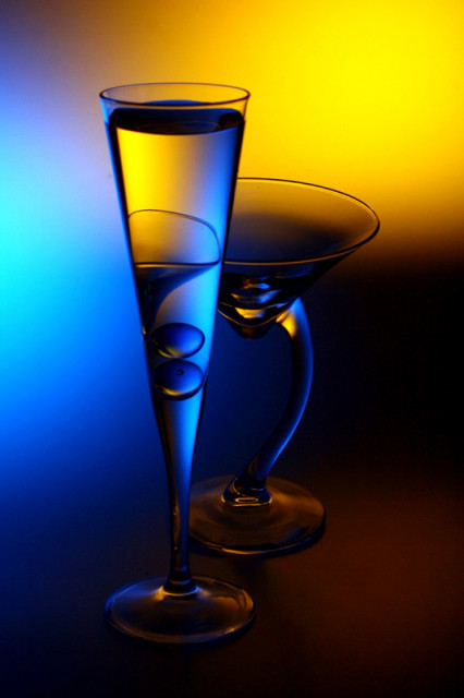 only two glasses