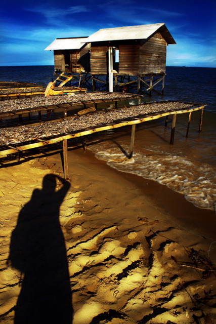 my shadow and the landscape