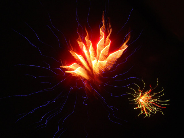 fireworks...