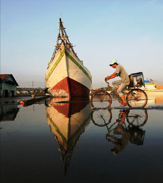 on reflection