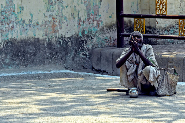 The old beggar