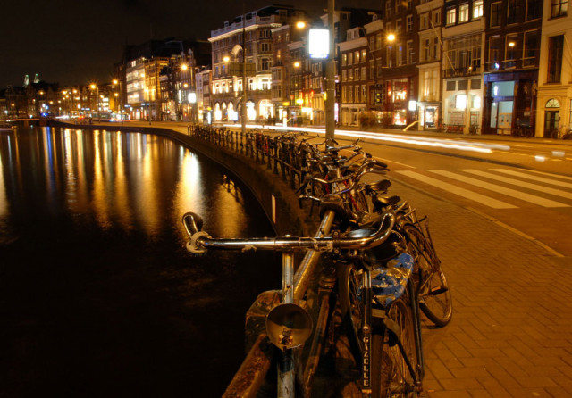 Bycicle along the canal