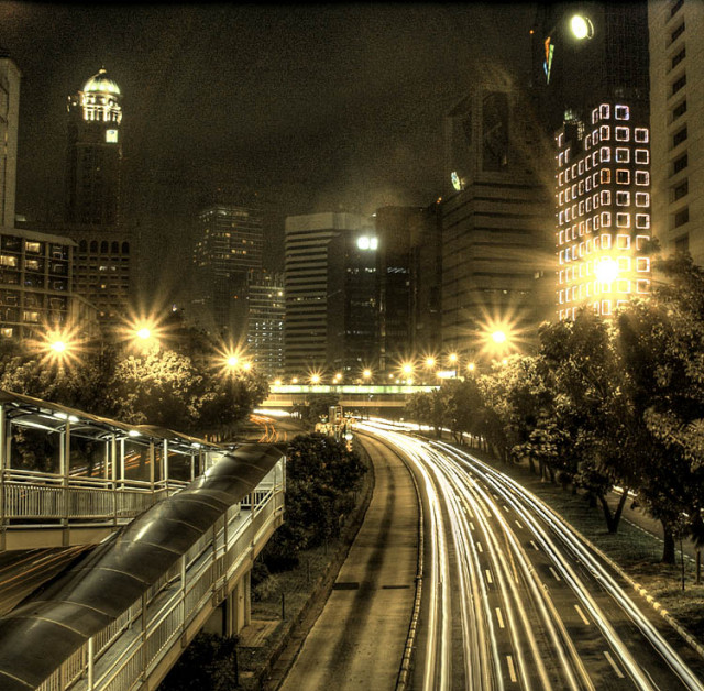 Night corner at Jakarta