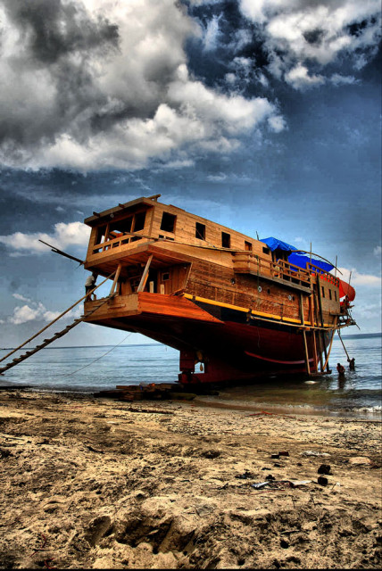 unfinished boat