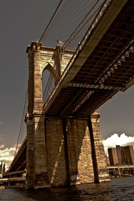 One-Sided Brooklyn Bridge, NY