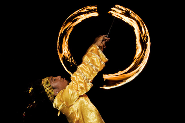 spinning fire dancer 1