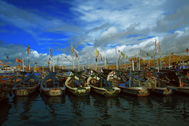 The boats,....
