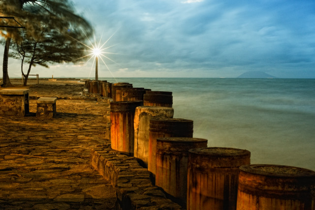 Tasbih Hold By Hand On White Background