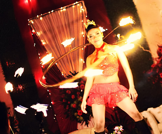 Fire dancer