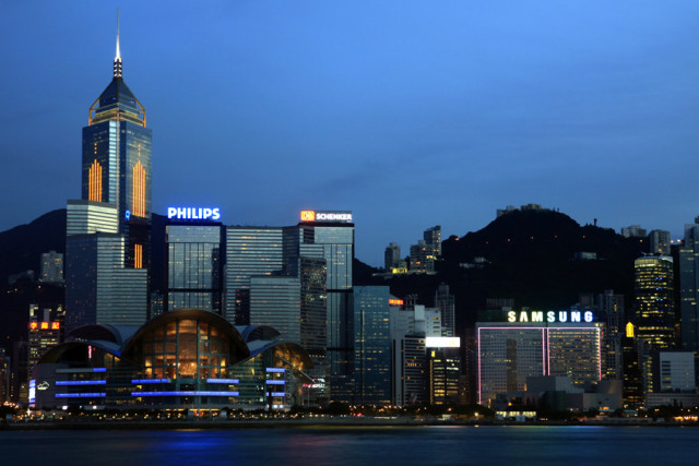 senja di Hongkong...