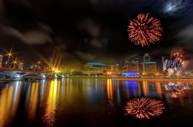 Fireworks In Singapore