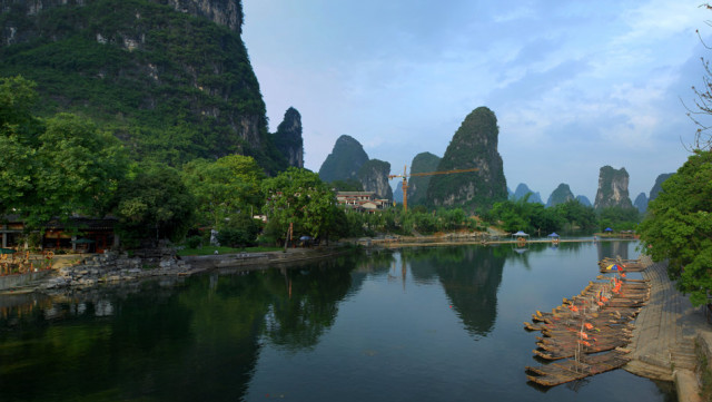 How glorious a greeting the sun  & mountains