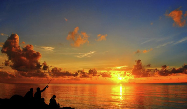 Fishing Sunset